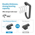 thumbnail image 5 of giffgaff Multipurpose Wall Mount Storage Hanger, Black, 5 of 9