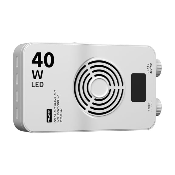 Suodoka 40W Portable LED Video Light, Bi-Color 3000K-7000K Dimmable Camera Light with Softbox & Tripod, CRI 95 , Built-in 3000mAh Battery (5 inches / 12.8 cm)