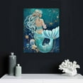 thumbnail image 4 of ARISTURING Mermaid Bathroom Wall Art Mermaid Pictures Bathroom Wall Decor Bathroom Canvas Prints Painting Ocean Bathroom Decorations  Artwork for Bathroom Bedroom, 4 of 4