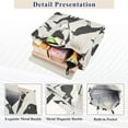 thumbnail image 5 of Crows Corduroy Tote Bag Handbag Large Messenger Bag Shoulder Crossbody Zipper Bag Purse, 5 of 8