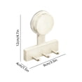 thumbnail image 3 of Suction Cup Hooks No Drill Strong Load Bearing Wall Mounted Towel Rack for Bathroom Kitchen Storage, 3 of 8