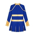 thumbnail image 4 of inhzoy Girls High School Musical Festival Cheerleading Uniforms Shiny Sequins Cheer Outfit Cheer Leader Dresses Blue 8, 4 of 5