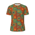thumbnail image 5 of Wukai Abstract Pattern Print Men's Short-Sleeved Mesh T-Shirt,Quick-Dry Short Sleeve Workout T-Shirt-6X-Large, 5 of 8