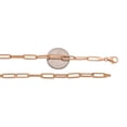 thumbnail image 4 of 14k Rose Gold 5mm Paper Clip Link Necklace (22"), 4 of 4