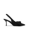 thumbnail image 5 of DREAM PAIRS Women’s Slingback Pumps, 3-Inch Stiletto High Heels with Bow, Closed Toe Satin Dress Shoes for Wedding & Work, 5 of 6