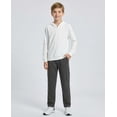 thumbnail image 6 of Real Essentials 3 Pack: Boys' French Terry Open Bottom Sweatpants Sweats for School Kids Teens with Pockets (Size 4-18), 6 of 6