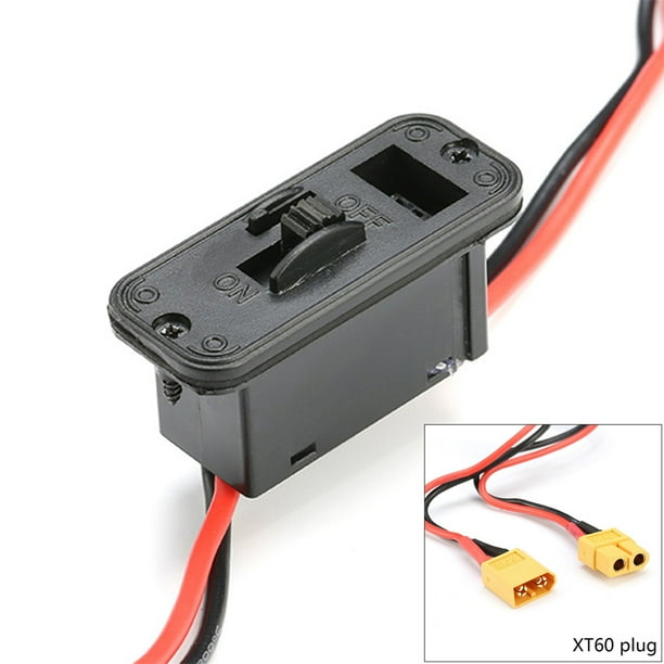 Rc Heavy Duty Battery Harness Switch W T Xt60 Ec3 Plug Built In Charging Socket Walmart Com Walmart Com