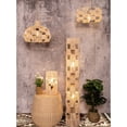 thumbnail image 4 of ELE Light & Decor 2-Light Handcrafted Rattan Floor Lamp in Beige, 4 of 5