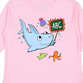 thumbnail image 4 of Inktastic Teacher Shark with School of Fish Boys or Girls Long Sleeve Toddler T-Shirt, 4 of 5