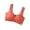 Red, variant on BaoFuBaoMei Pull on Bras for Women Plus Size Wide Strap Wireless Bra V Neck Seamless Brassiere Soft Support Breathable Bralette