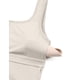 thumbnail image 5 of Top Corto CRZ YOGA con Relleno, Tejido Acanalado, Cuello Redondo, Blanco, Talla M, 5 of 5