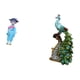 thumbnail image 5 of Elegante Figura De Geisha Asiática Estilo Kabuki Con Pavo Real, Ideal Para Dormitorio, Oficina, Sala De Estar, Casa De Campo, Casa De Muñecas, Estantería O Decoración Del Hogar., 5 of 8