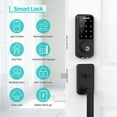 thumbnail image 2 of Wi-Fi & Bluetooth Smart Lock,hornbill Keyless Entry Smart Front Lock,Touch Screen Keypads, App Control, Auto Lock, Compatible with Alexa, Remotely Control (Included G2 Gateway), 2 of 7