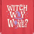 thumbnail image 2 of Instant Message - Witch Way To The Wine - Women's Lightweight French Terry Pullover, 2 of 6