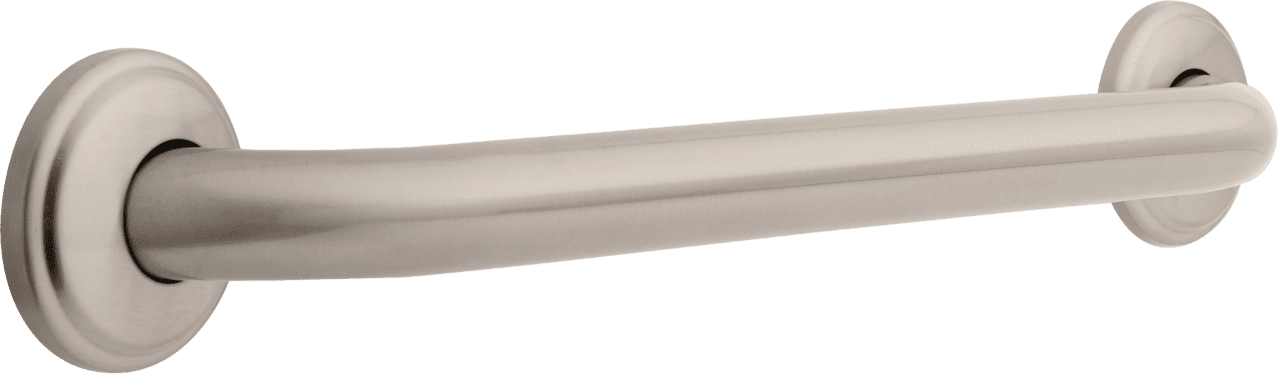 1 1/4 in. x 18 in. Concealed Screw Grab Bar in Satin Nickel