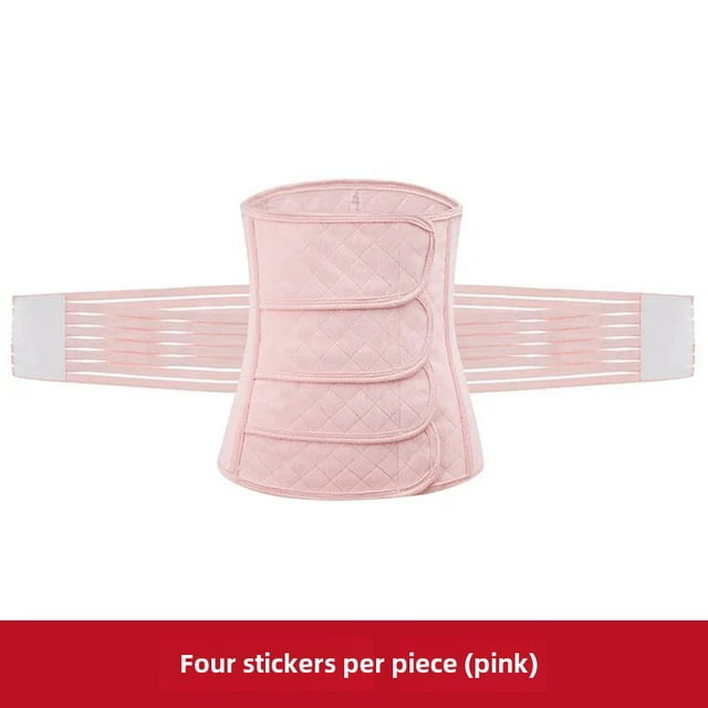 Postpartum Belly Binder for Women - 4 Levels Strength, Cotton, Stomach Control Compression Girdle