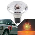 thumbnail image 1 of 1Pair Car Side Marker Lamp Light Clear White Round for Range L322 2003-2012 XGB500020, 1 of 5