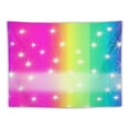 thumbnail image 5 of COMIO Glitter Rainbow Tapestry Wall Hanging Colorful Stripes Tapestry for Kids Boys Girls Pastel Wall Tapestry Multicolor Wall Art for Bedroom Living Room,Medium 40x30 Inch, 5 of 7
