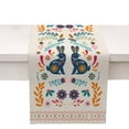 thumbnail image 1 of asddcavvf Easter Bunny Egg Pattern Linen Print Kitchen Dining Room Insulated Decorative Placemat（F） Teal Sequin Table, 1 of 7