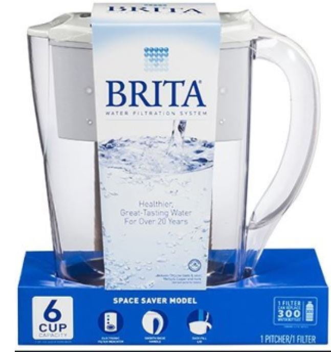 Brita® Space Saver Small Pitcher with Water Filter