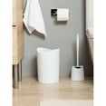 thumbnail image 2 of Superio  Swing Top Bathroom Trash Can White, 2 of 5