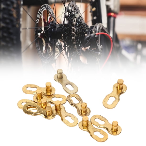 Enlace 10 Pares Bicicleta De 9 Velocidades Msising Eslabón De Cadena Acero Al Manganeso Conector Maestro De Bicicleta Enlace Para Bicicleta De Montaña Bicicleta De Carretera Oro