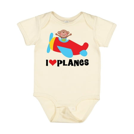 

Inktastic Airplane I Love Planes Gift Baby Boy Bodysuit