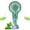 Green, variant on CHENjy Portable Mist Spray Fan, Foldable Outdoor Misting Fan for Travel and Camping, USB Rechargeable Handheld Cooler with 3 Speeds, Green