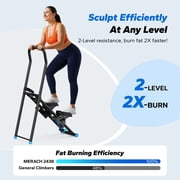 MERACH Stair Stepper for Home Compact Foldable Vertical Climber - Full-Body Workout Stepper, Home Gym Cardio Exercise Equipment