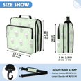 thumbnail image 3 of Zipper Binder with Shoulder Strap 2 inch 3 Ring Waterproof File Folder Organizer Bag 500 Sheet Cute White Jellyfish, 3 of 8