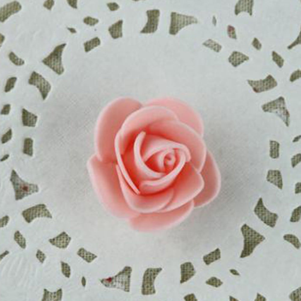 100X Foam Roses Artificial Fake Flowers Party Wedding Bride Bouquet Home Decor 