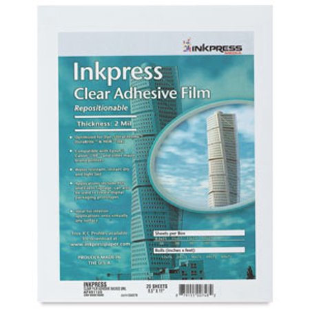 - Inkpress Adhesive Clear Inkjet Film - 11