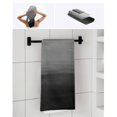 thumbnail image 6 of Black Grey Ombre Towel Set of 3, Soft Microfiber Bath Towels, Hand Towel, Washcloths, Modern Abstract Art Texture Quick-Dry Absorbent Towels for Bathroom Kitchen Hotel Beach Gym Spa, 6 of 7