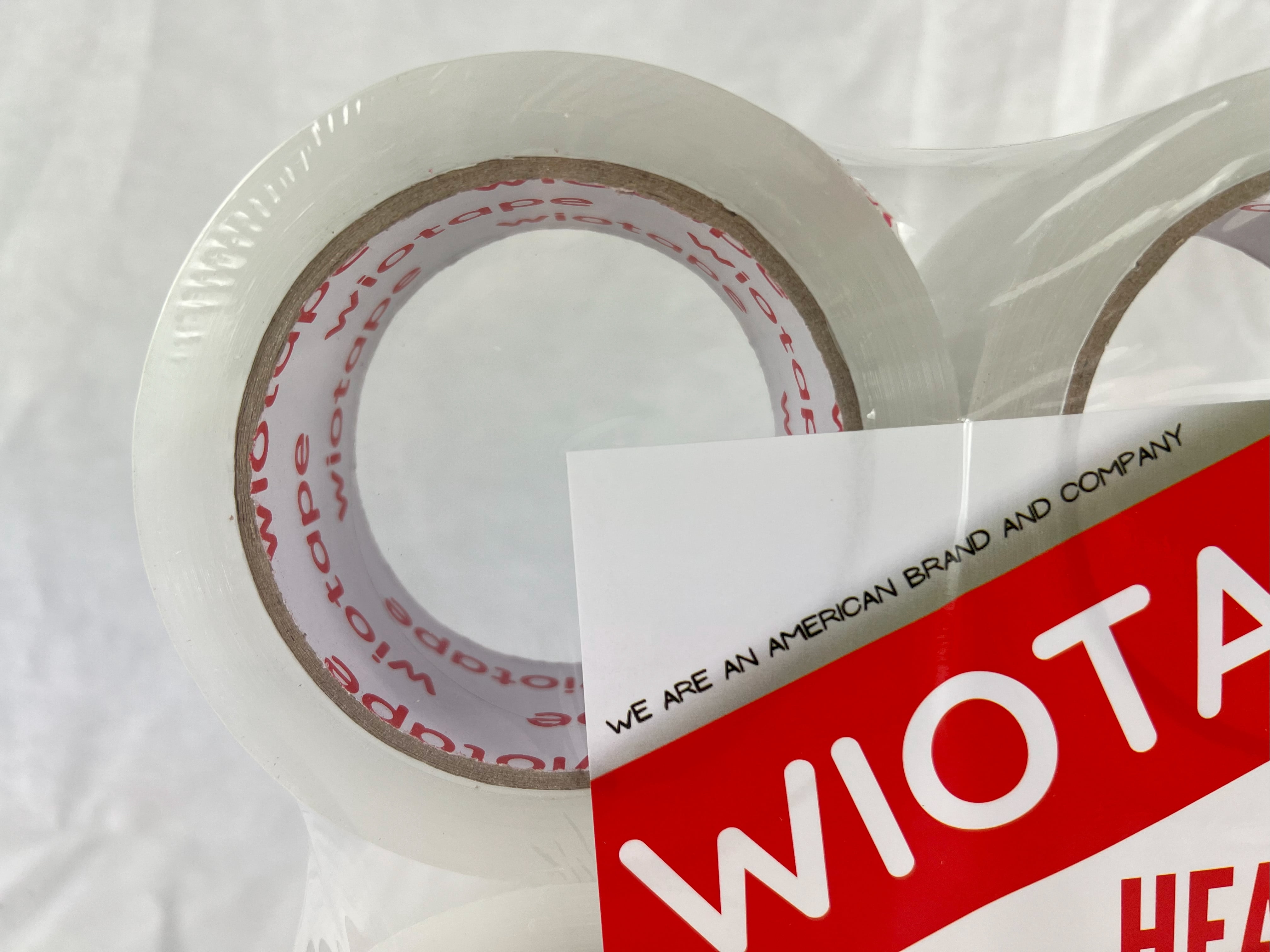 wiotape Heavy Duty Packing Tape, 1.88" x 60 Yard (18 Rolls), 2.6 Mil Thick for Moving, Packing, and Sealing