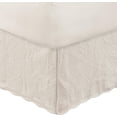 thumbnail image 3 of Greenland Home Fashion Paisley Quilted Bed Skirt Drop 18" - Queen 60x80", Ivory, 3 of 5