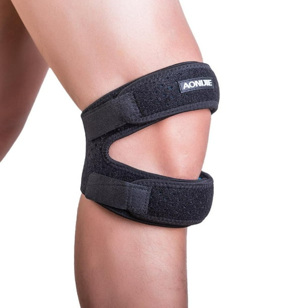 DUAL KNEE BRACE PORLELLA SOPORTE SOPORTE BALONCESO de BALIFALIZA CINTURÓN CORREA de LA RODILA para HOMBRES HERRAMIENTAS de SPORTS de MUJERES Soledad Correa de rodilla para rótula