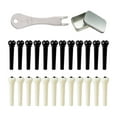 thumbnail image 4 of Xuanheng 4X 24 Pieces Acoustic Guitar Bridge Pins Portable Replacement String Peg Bridge, 4 of 8
