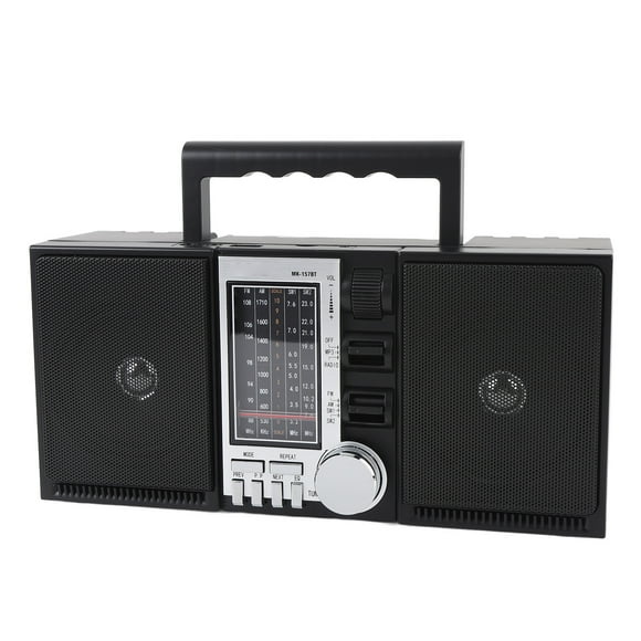 Radios Portable AM , Bluetooth Speaker Stereo Portable Radio with 2400mAh Battery, Long Play Time for AM Radio and Music Streaming