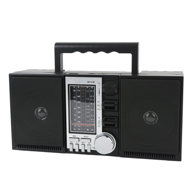 Radios Portable AM , Bluetooth Speaker Stereo Portable Radio with 2400mAh Battery, Long Play Time for AM Radio and Music Streaming