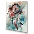 thumbnail image 2 of Designart "Blue And Pink Narratives Of Boho Inspiration II" Boho Feather Wall Art For Bathroom, 2 of 5