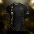 thumbnail image 5 of Mexico Soccer Jersey - Mexico Aztec Mayan Calendar for 2026 Soccer Game Fans, Mexico Team Soccer Jersey for Men Red XL, 5 of 6