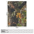 thumbnail image 4 of Creowell  Forest Camouflage Flannel Blankets, Forest Camo Conifer Oak Branches Leaves Mossy Hunting Lodge Camp Cabin Theme Throw Bed Blanket for Sofa Chair Bed White, 4 of 6