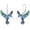 Style 2, variant on Hummingbird Earrings 925 Sterling Silver Abalone Shell Bird Dangle Earrings Hummingbird Jewelry Gifts for Women (Style 1)