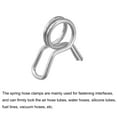 thumbnail image 4 of Unique Bargains Double Wire Spring Hose Clamp, 304 Stainless Steel 5.5mm Fuel Line Silicone Tube Spring Clips, 50 Pack, 4 of 5