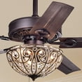 thumbnail image 2 of Catalina Bronze-finished 5-blade, 48-inch Crystal Ceiling Fan with Remote, 2 of 5