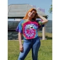 thumbnail image 2 of Retro Futuristic Collage Tie Dye Spiral Women -Image by Shutterstock, Female Small, 2 of 4
