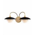 thumbnail image 4 of Hudson Valley Lighting Barron Two Light Wall Sconce Aged Brass Finish, 4 of 4
