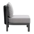 thumbnail image 2 of Horizon Accent Chair Gray Accent Chair, Modern Style, Removable and washable cushion cover, Aluminum, Outdoor Living, 2 of 5