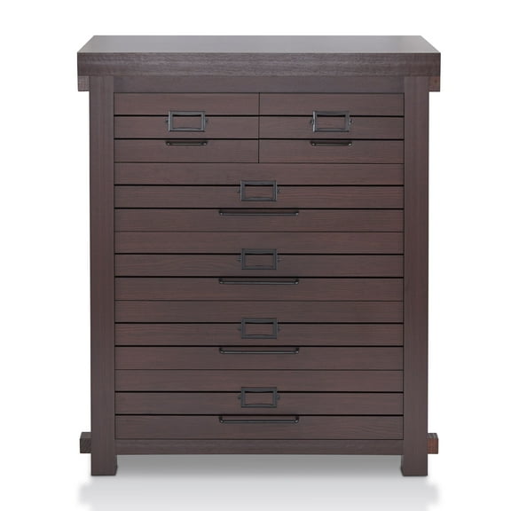 Furniture of America Quinton Rustic Adult 6-Drawer Chest, Espresso