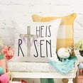 thumbnail image 3 of hofaaa Happy Easter Throw Pillow Covers 20x20 Set of 4 Bunny He is Risen Cross Eggs Spring Home Decor for Couch G261-20, 3 of 6